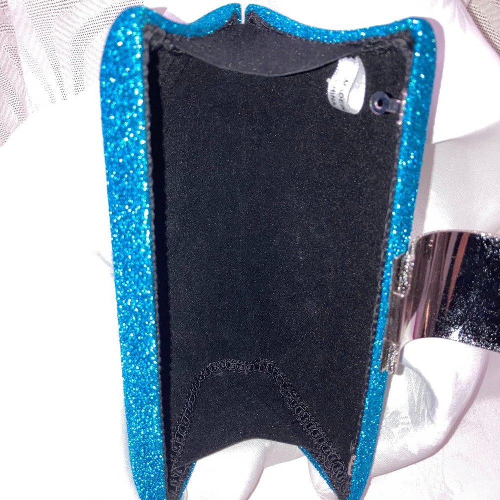🔥HOST PICK🔥AQUAMARINE COCKTAIL BAG w/ JEWELED CLASP & DETACHABLE CHAIN STRAP - Picture 10 of 10